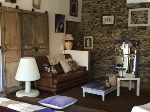 Bed and Breakfast Loft Atypique Villeneuve-de-Rivière Exterior foto