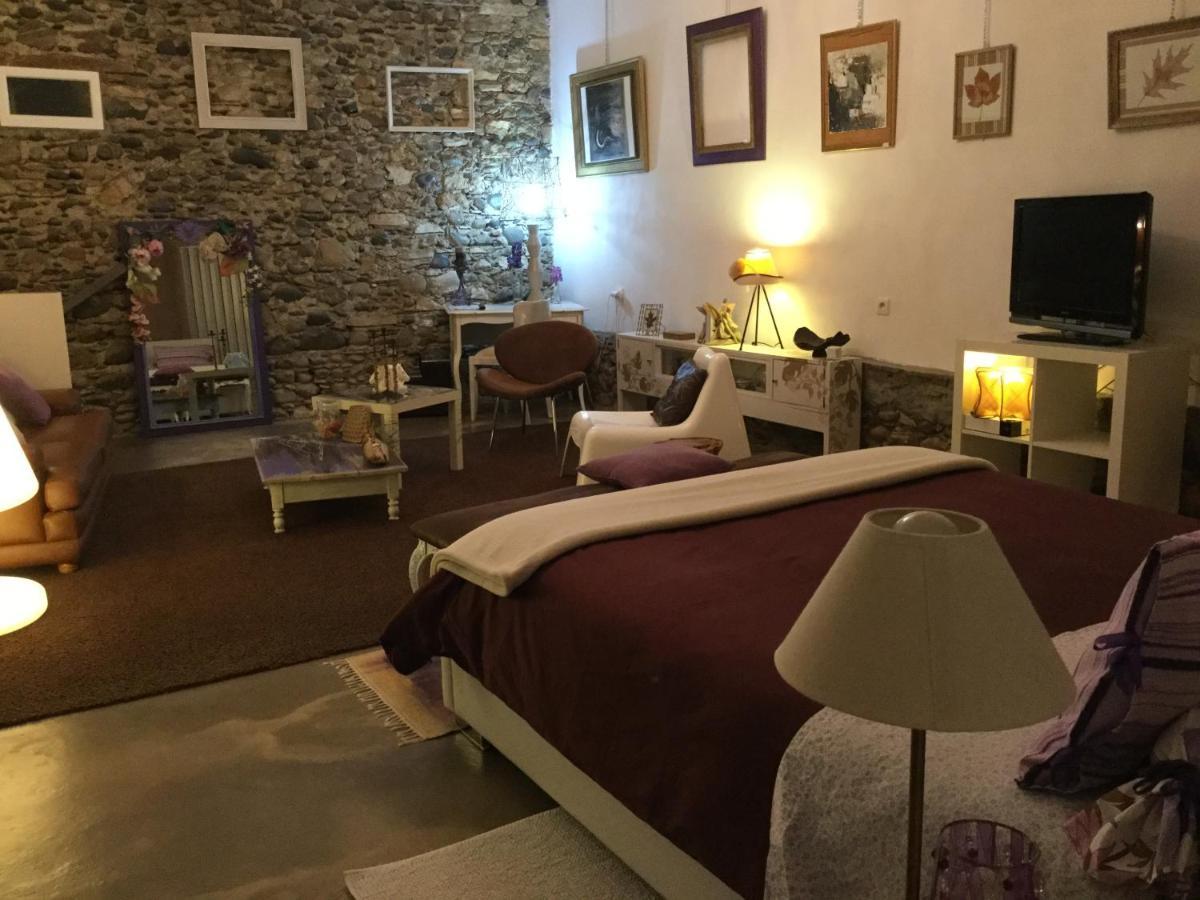 Bed and Breakfast Loft Atypique Villeneuve-de-Rivière Exterior foto